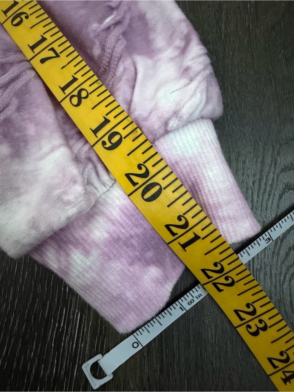 Simply Vera Vera Wang Lavender and White Tie-Dye Crewneck Sweatshirt Size Small - Picture 7 of 9